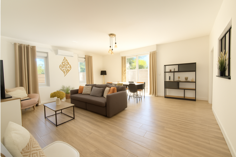 Maison 117m² plain pieds avec 3 chambres Martillac  